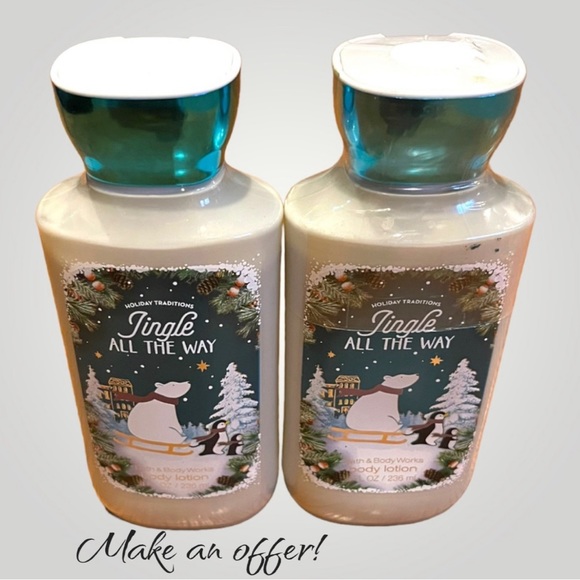 Bath & Body Works Other - Lot/2 Jingle All The Way Body Lotion - New!  8oz Discontinued